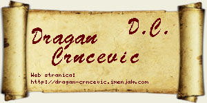 Dragan Crnčević vizit kartica